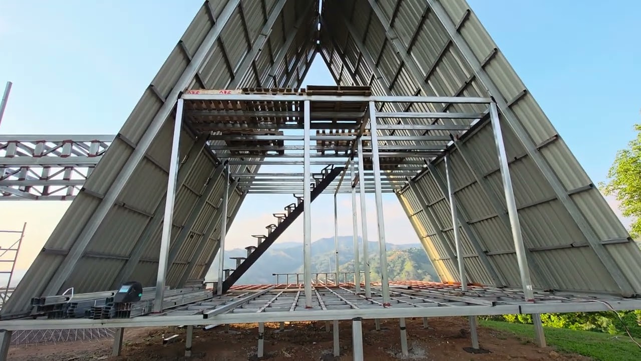 Double A frame with connector! Paraiso Torres builds! Barroeta/Atenas Costa Rica 🇨🇷