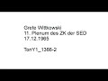 Grete Wittkowski  11. Plenum des ZK der SED 17.12.1965 TonY1_1366-2