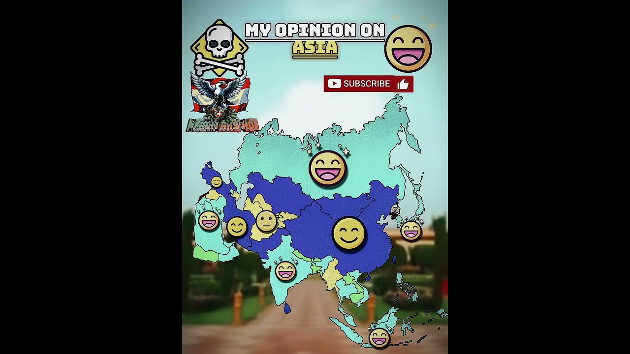 My opinion on Asia| No hate #asia #enfemapping #mapping #mapper #geography #mapchart #trending
