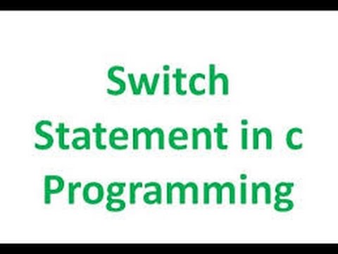 C Programming bangla Tutorial Introduction_28_ SWITCH STATEMENT