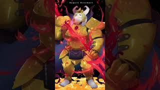 Sans game Asgore fanart