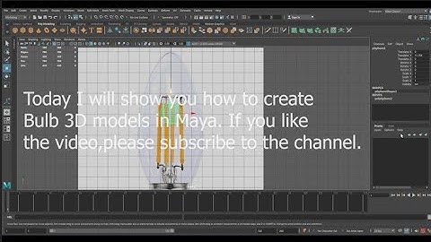 3D Bulb Modeling and lighting in Maya tutorial// Maya 3D modeling//#3d #3dmodel#shortvideo #trending