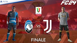Atalanta - Juventus ⚽️ Finale Coppa Italia 2023/24 Realistic Match Sim FC 24 ft Vlahovic, Chiesa