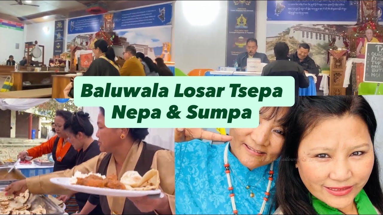 Losar @Baluwala #food#enjoyment# yougaling hall tsepa nipa and sumpa#game#tibetanvlogger🥰