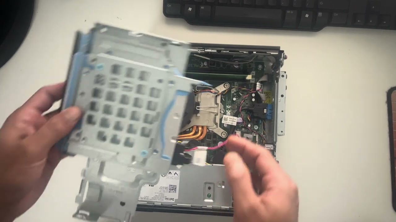 dell Optiplex USFF 7010 How to change ram and hard drive - YouTube