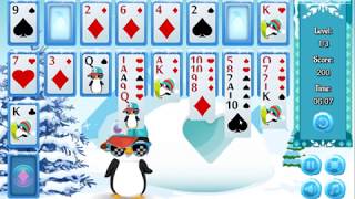 Penguin Solitaire game walkthrough video طريقة لعب لعبة سوليتير البطريق screenshot 1