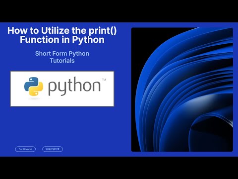 Practical Application of the print() Function | For Beginners (in 62 seconds)