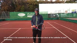 Anselme Tennis - Doubles starting positions for the net partner. When Serving In Doubles Tennis This Is Best Court Positioning For The Partner At Net