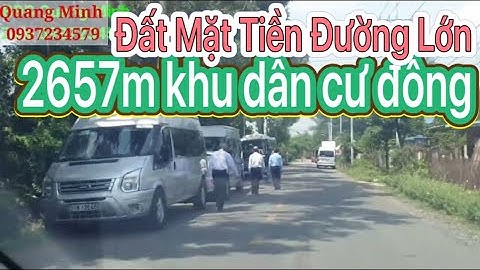 Bán đất thổ cư Mt Bùi Thị Điệt dt 2757m xã Phạm Văn Cội Củ Chi