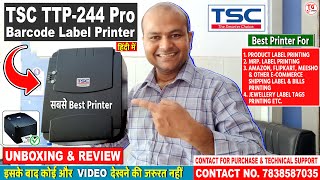Tsc Ttp 244 Pro Barcode Label Printer Unboxing Review Best Printer Tsc