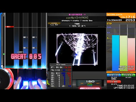 【 #BOF2011 】 siromaru + cranky - Conflict | Lv. H ☆10 (7/12/16) | Perfect (AAA)