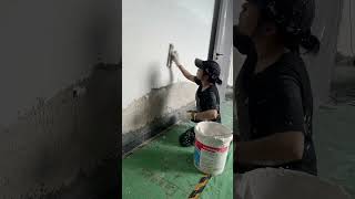 How to Prepare Tiles Wall ,​ Wall paint​ Fast & Beauty part  5418