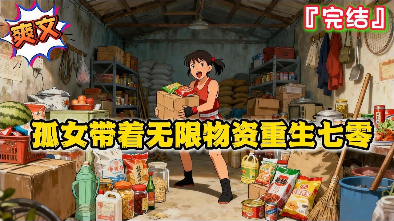 完结《孤女带着无限物资重生七零》【年代+物资空间+重生+女强+甜宠】散打冠军白芷，在获得物资空间后，疯狂的囤货。后来重生到七零，成了一个小孤女… #年代 #种田 #现代言情 #穿越 #女强 #重生
