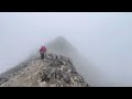 Mount Bourgeau： The charm of hiking in the rain — walking among the clouds.