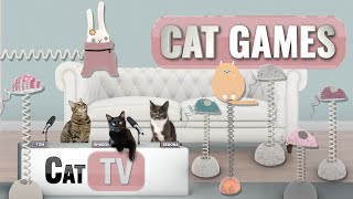 CAT Games | Cat Toy Joy: Bouncy Spring Toys Galore! | Videos For Cats to Watch 😼
