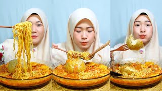 Kompilasi video tiktok ini cia | mukbang seblak di pakein bakso keju @youtubeinicia #viral #mukbang