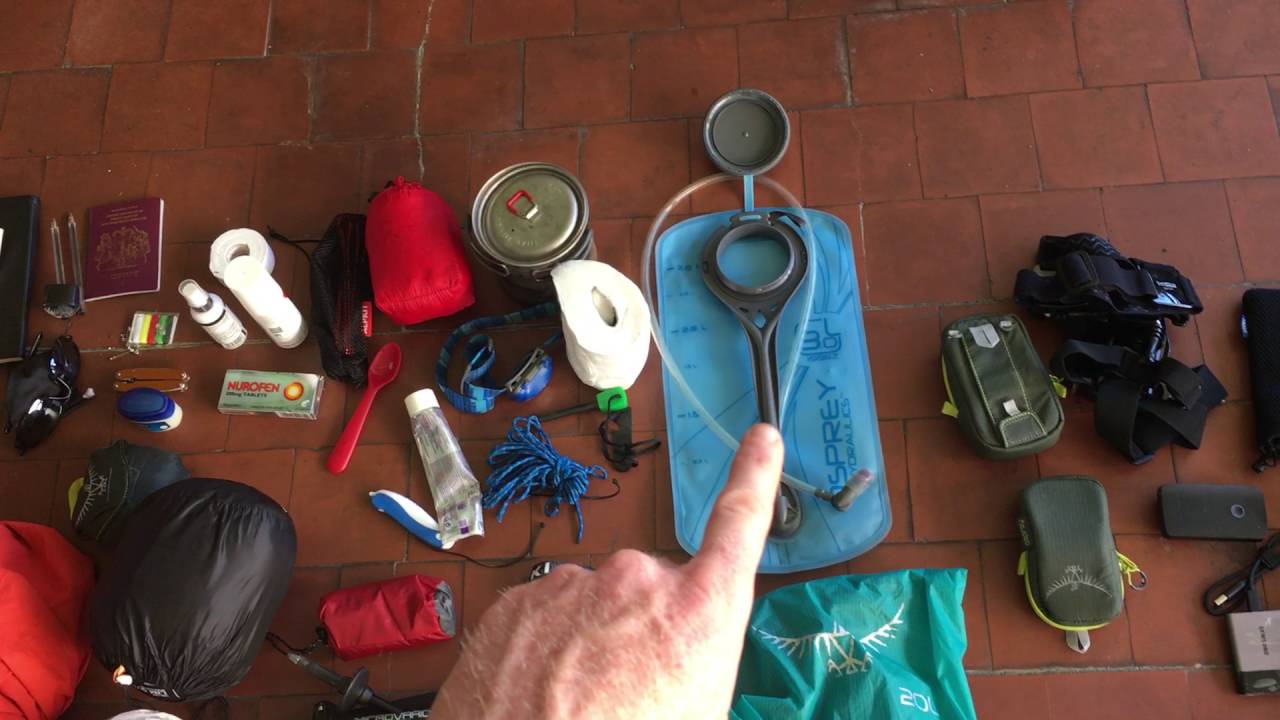 My gear for hiking through Spain