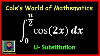 Definite Integral of cos(2x) from 0 to 𝛑/2  [ Calculus ]