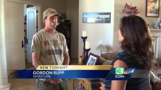 Man saves girl from burning home in Stockton