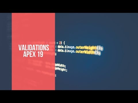 Vídeo 14: Validations - Oracle Apex en Español