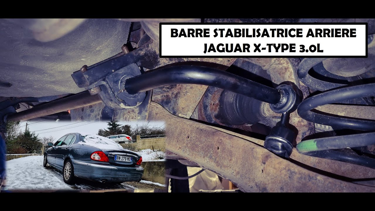Suspensions Jaguar XType 3.0 Acte 1 La barre stabilisatrice arrière ! YouTube