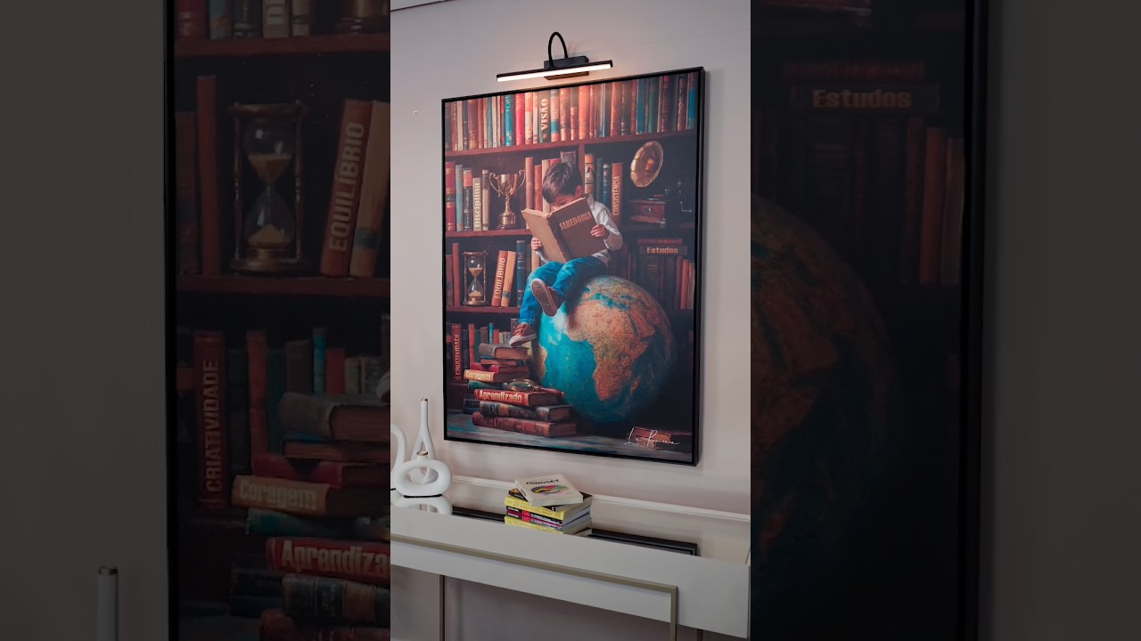 Vídeo de Quadro Um Mundo de Conhecimento