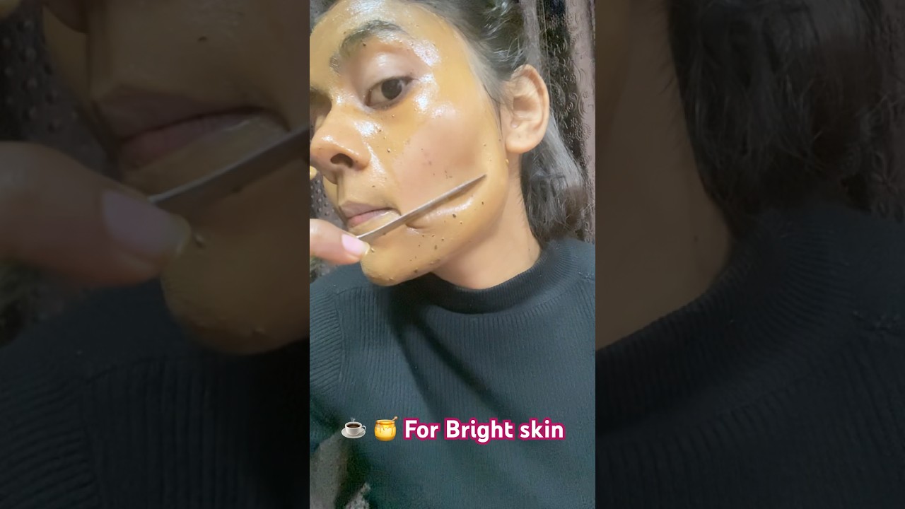 “Sirf Coffee☕️ or Honey 🍯se Glass Skin 😱| Tan, Dark Spots & Dull Skin Gone!”