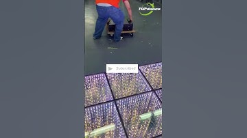 Installing led dance floor is as easy as building blocks #leddancefloor #djfloor #ledfloor