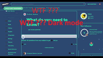 Brainly - How to install a FREE dark mode on WEBSITE?