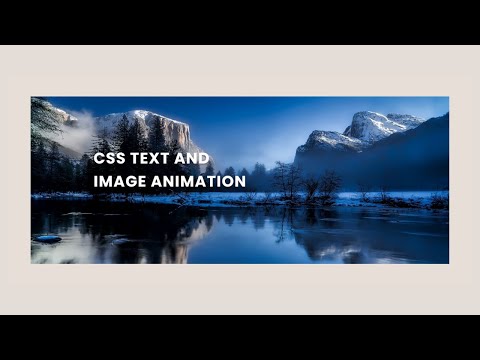 Css Text and Image animation | HTML & CSS | WITH  SOURCE CODE