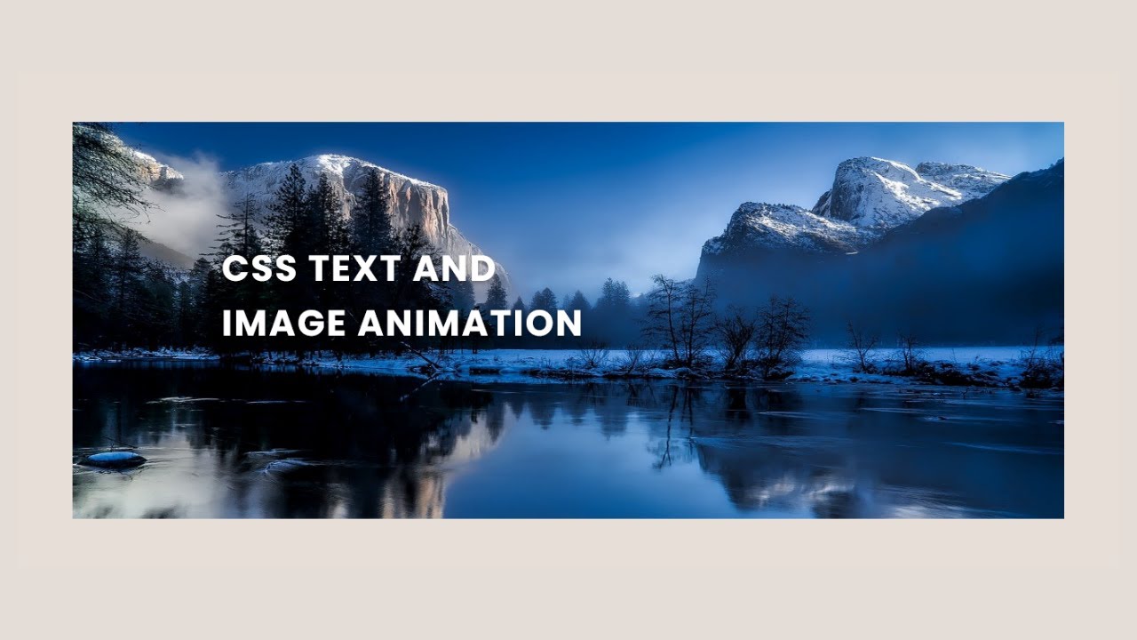 Css Text and Image animation | HTML & CSS | WITH SOURCE CODE - YouTube