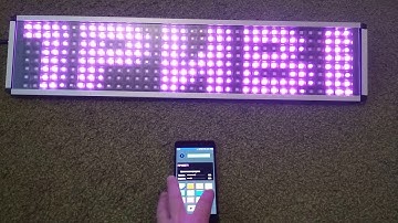 Цветная бегущая строка с Android управлением