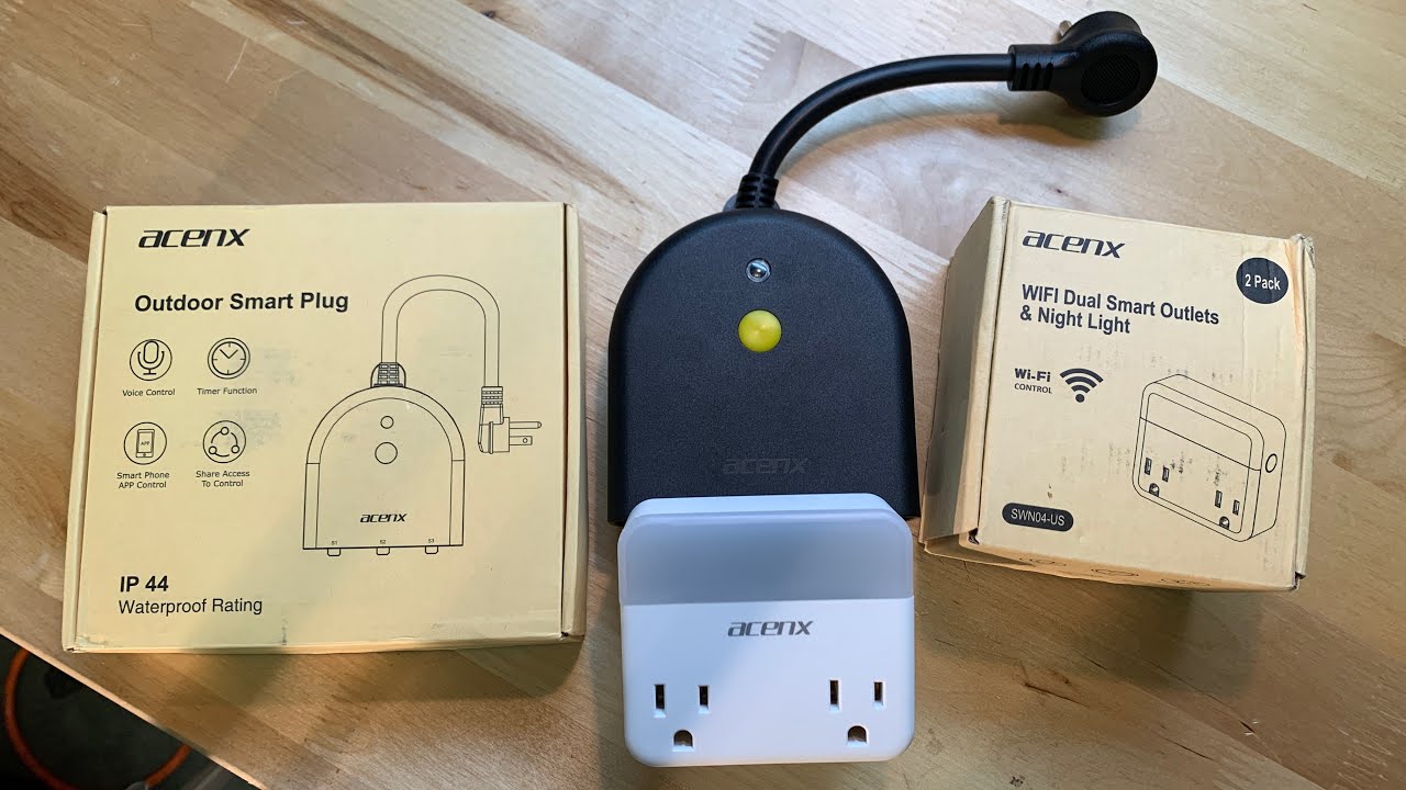 Review & Demo Of The Acenx Outdoor Smart Outlet & The Acenx Smart Light