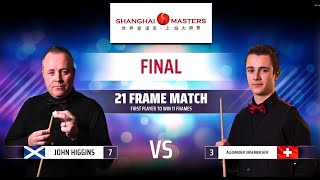 Snooker Shanghai Masters Final Alexander Ursenbacher vs John Higgins Frame 11-12
