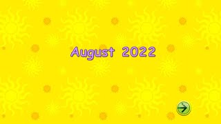 Starfall calender AUGUST 2022 IS HERE