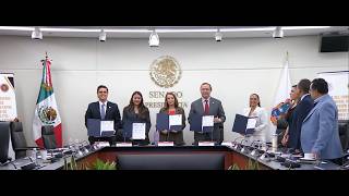 Signing of the General Collaboration Agreement between the Senate and the Congress of Tamaulipas
