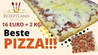 Schnelles Rezept Für 2 Kg Pizza Mit Schinken, Steinpilzen, Salami