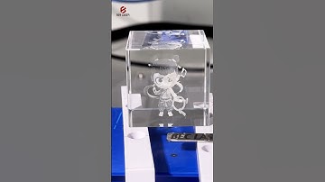 How to carve patterns with a 3D crystal engraving machine #beclaser #3dlaser #crystal #lasermarking