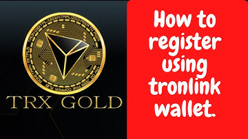 TRX GOLD - How to register using a TronLink Pro mobile wallet.