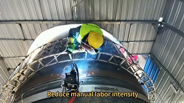 Xionggu water pipe welding machine is now being used in the Han to the Wei River pipeline project.