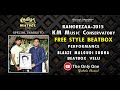 Free style beatbox  blaaze  malgudi subha  beatbox velu  km music conservatory