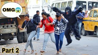 Gorilla Attaçk Prank on Girls😳 Part2| Prank Gone Wrong | @PrankBuzz| Prank In India| By TCI