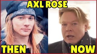 🔴 AXL ROSE (Guns N' Roses) ★ THEN and NOW Biography - How he changed
