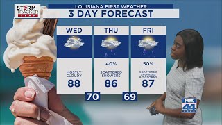 Tuesday Morning Forecast for Baton Rouge 4-29-25: Warm & Dry Today & Tomorrow; Higher Rain Chances a