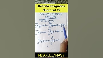 बहुत ही आसान 🔥 Integration Short  Trick | Definite integration #shorts NDA NAVY competetion