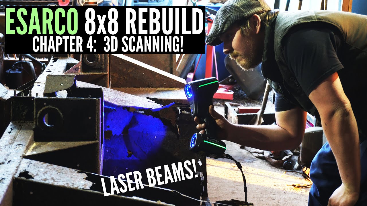 STRANGER LANDIES (Ep. 4) 3D SCANNING the Esarco 8x8 Chassis! YouTube