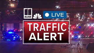 Lanes reopening on I-75/85 at North Avenue after multi-car crash