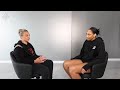 In The Paint with The Las Vegas Aces: A'ja Wilson sits with Becky Hammon
