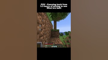 POV   Coming back from3 3 hours of mining to see... #minecraftmeme  #memes #minecraft