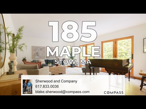 185 Maple Street, Stow, MA home video tour